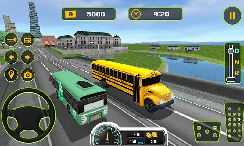 School Bus Driving Game  [МОД Бесконечные монеты] Screenshot 2