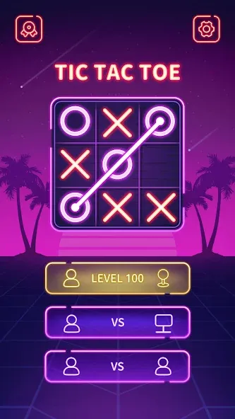 Tic Tac Toe - Offline XOXO (Тиктактое)  [МОД Все открыто] Screenshot 3