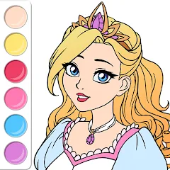 Взлом Princess Coloring Book Game  [МОД Menu] - стабильная версия apk на Андроид