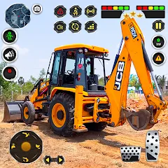 Взлом JCB Excavator Construction 3D  [МОД Unlocked] - стабильная версия apk на Андроид