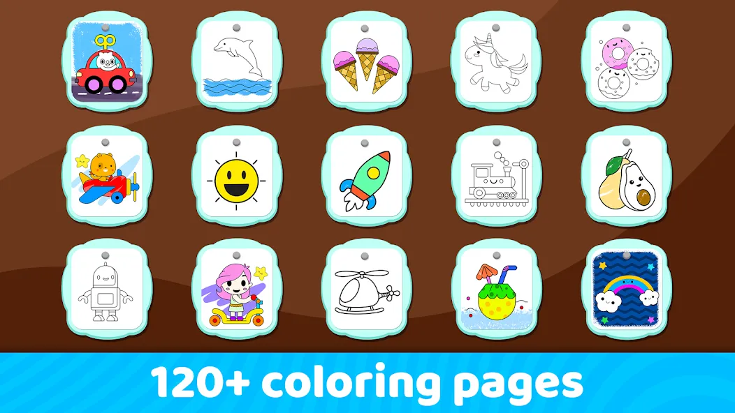 Toddler Coloring Book For Kids  [МОД Бесконечные деньги] Screenshot 4