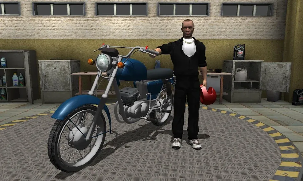 Russian Moto Traffic Rider 3D  [МОД Бесконечные монеты] Screenshot 2