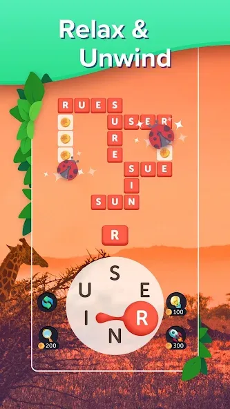 Puzzlescapes Word Search Games (Паззлскейпс Ворд Срч Геймс)  [МОД Menu] Screenshot 2