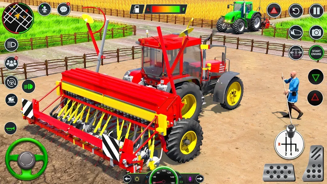 Real Tractor Driving Games (Риал Трактор Драйвинг Геймс)  [МОД Все открыто] Screenshot 2