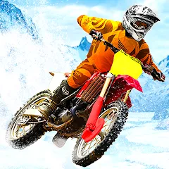 Взлом Snow Tricky Bike Stunt Race 3D  [МОД Много денег] - полная версия apk на Андроид