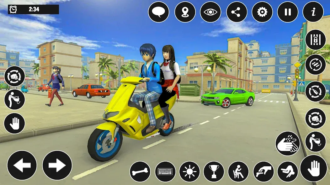 High School Boy Virtual Life  [МОД Много монет] Screenshot 2