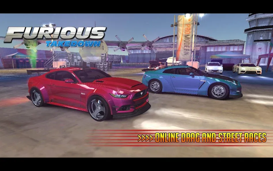 Furious: Takedown Racing (Фьюриъс)  [МОД Mega Pack] Screenshot 2