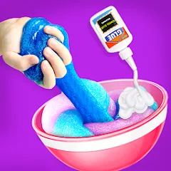 Скачать взломанную Make Fluffy Slime Maker Game  [МОД Menu] - стабильная версия apk на Андроид