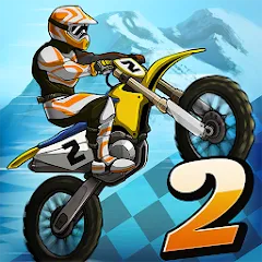 Взломанная Mad Skills Motocross 2 (Мад Скилс Мотокросс 2)  [МОД Бесконечные монеты] - стабильная версия apk на Андроид