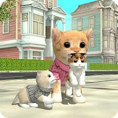 Взломанная Cat Sim Online: Play with Cats  [МОД Mega Pack] - полная версия apk на Андроид