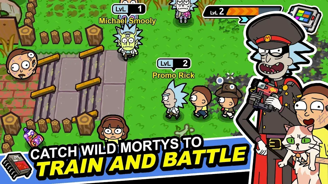 Rick and Morty: Pocket Mortys (Покет Мортис)  [МОД Mega Pack] Screenshot 1