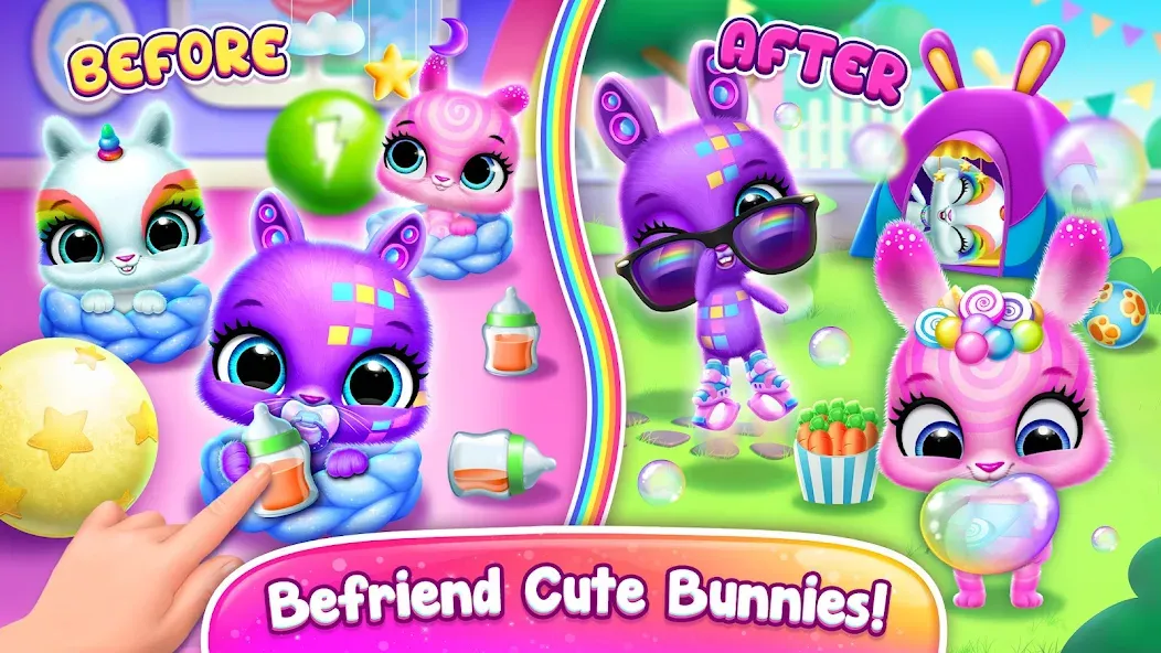 Bunnsies - Happy Pet World (Баннсиз)  [МОД Бесконечные деньги] Screenshot 5