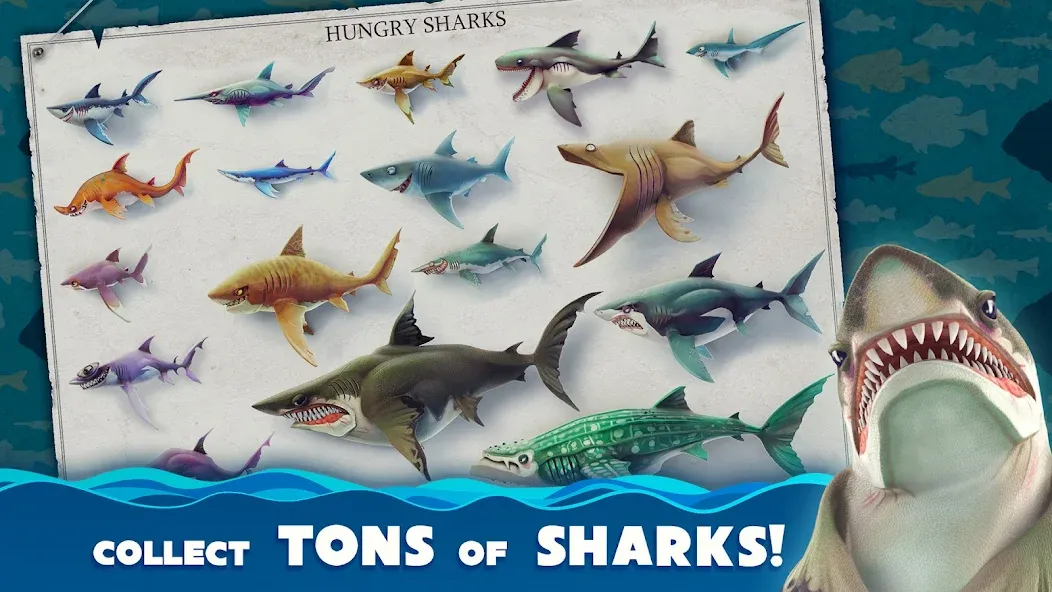 Hungry Shark World (Хангри Шарк Ворлд)  [МОД Mega Pack] Screenshot 2