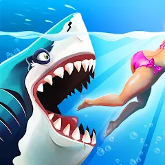 Скачать взлом Hungry Shark World (Хангри Шарк Ворлд)  [МОД Mega Pack] - полная версия apk на Андроид