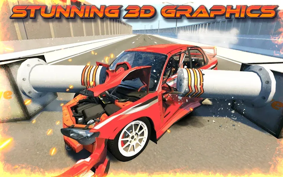 Highway Crash Car Race  [МОД Много денег] Screenshot 2