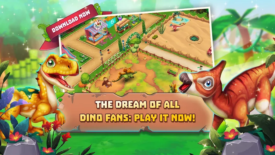 Dinosaur Park – Primeval Zoo (Динозавровый парк)  [МОД Бесконечные монеты] Screenshot 4