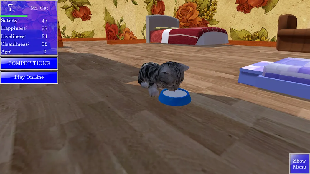 Cute Pocket Cat 3D (Сьют Покет Кэт 3Д)  [МОД Много монет] Screenshot 4