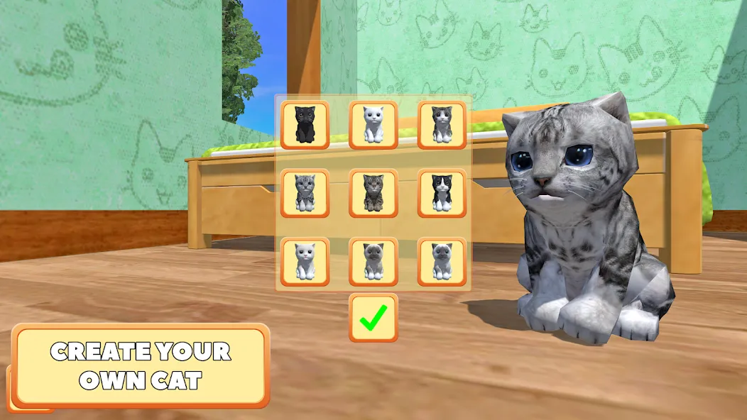 Cute Pocket Cat 3D - Part 2 (Сьют Покет Кэт 3Д)  [МОД Unlimited Money] Screenshot 1