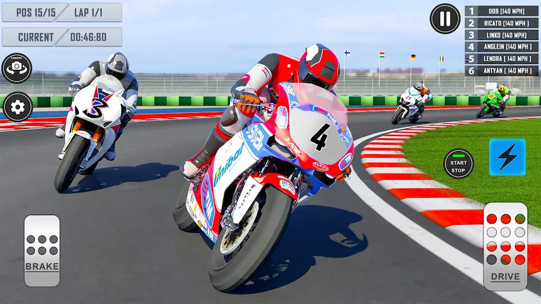 3D Bike Racing Games Offline  [МОД Много монет] Screenshot 1