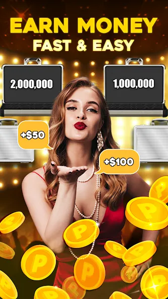 Deal Be Richest: Vegas Coin (Голден Дил Зе Миллион Прайз)  [МОД Бесконечные деньги] Screenshot 1