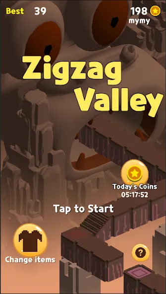 Zigzag Valley,Endless game  [МОД Бесконечные монеты] Screenshot 1