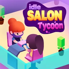 Взлом Idle Beauty Salon Tycoon (Айдл Бьюти Салон Тайкун)  [МОД Много денег] - стабильная версия apk на Андроид