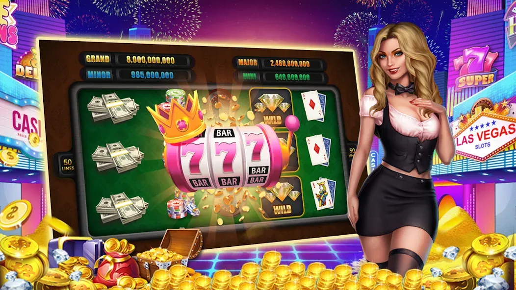 Winning Jackpot Slots Casino  [МОД Unlimited Money] Screenshot 3