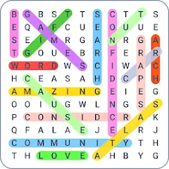 Взлом Word Search Colorful  [МОД Бесконечные деньги] - последняя версия apk на Андроид