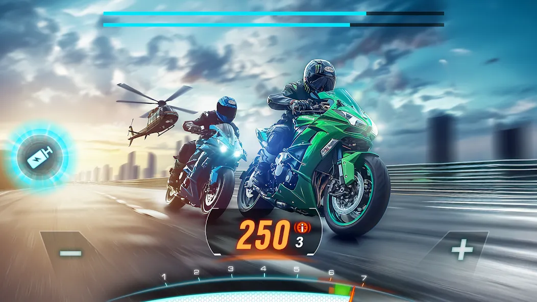 Motor Bike: Xtreme Races  [МОД Все открыто] Screenshot 1