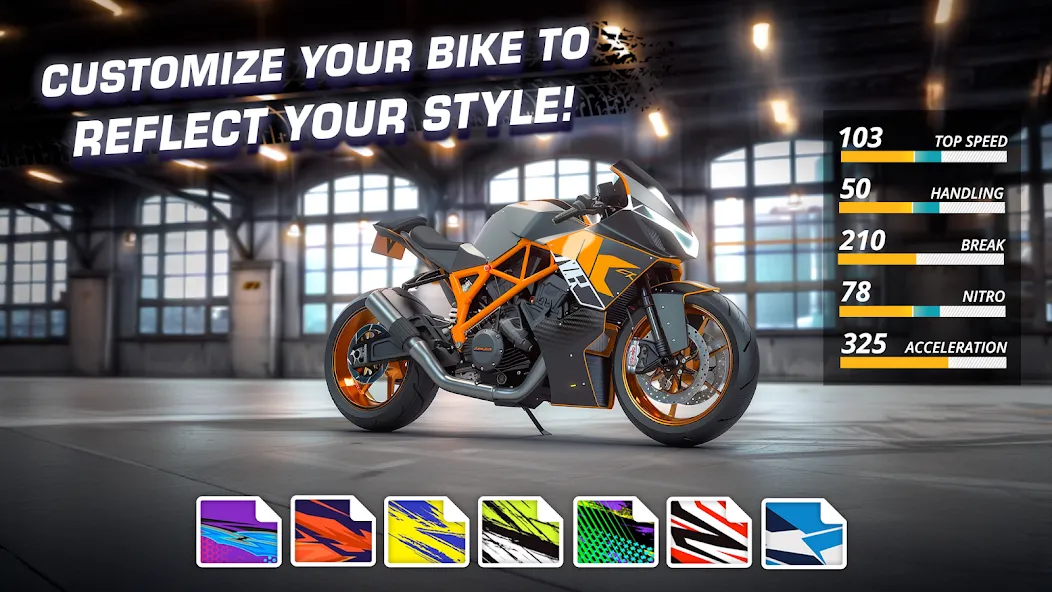 Motor Bike: Xtreme Races  [МОД Все открыто] Screenshot 4