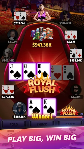 Mega Hit Poker: Texas Holdem (Мега Хит Покер)  [МОД Все открыто] Screenshot 2