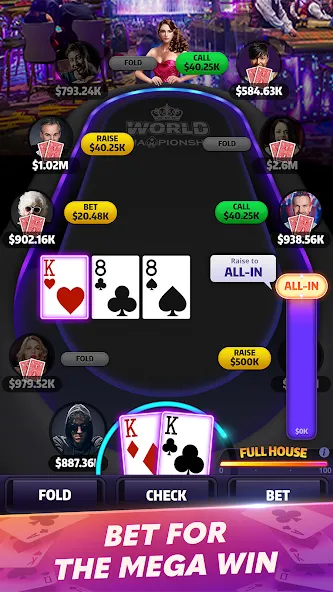 Mega Hit Poker: Texas Holdem (Мега Хит Покер)  [МОД Все открыто] Screenshot 3