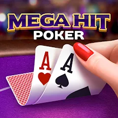 Взломанная Mega Hit Poker: Texas Holdem (Мега Хит Покер)  [МОД Все открыто] - последняя версия apk на Андроид