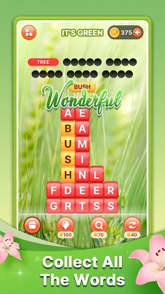 Word Search Block Puzzle Game  [МОД Все открыто] Screenshot 2