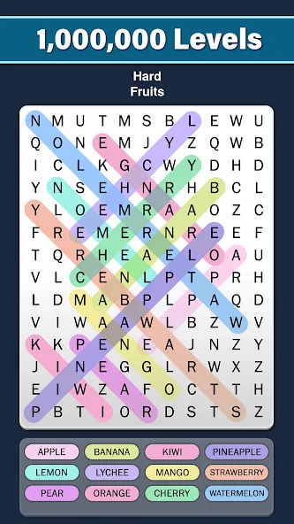 Word Search: Word Find (Ворд Срч)  [МОД Много монет] Screenshot 3