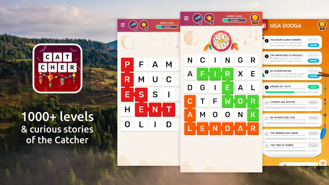 Word Catcher: Word Search  [МОД Меню] Screenshot 1