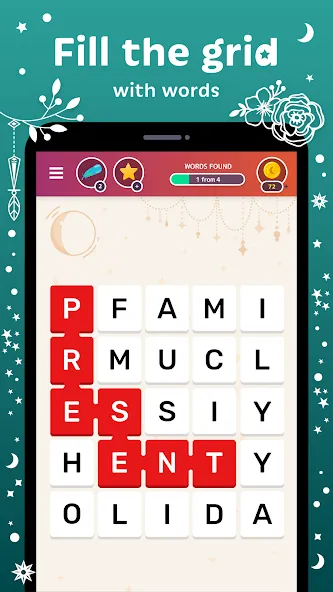 Word Catcher: Word Search  [МОД Меню] Screenshot 2