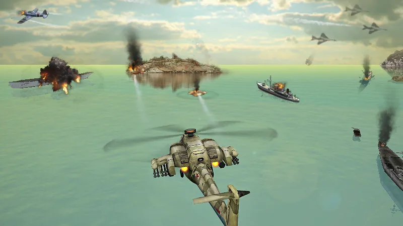 Gunship Strike 3D  [МОД Много денег] Screenshot 2