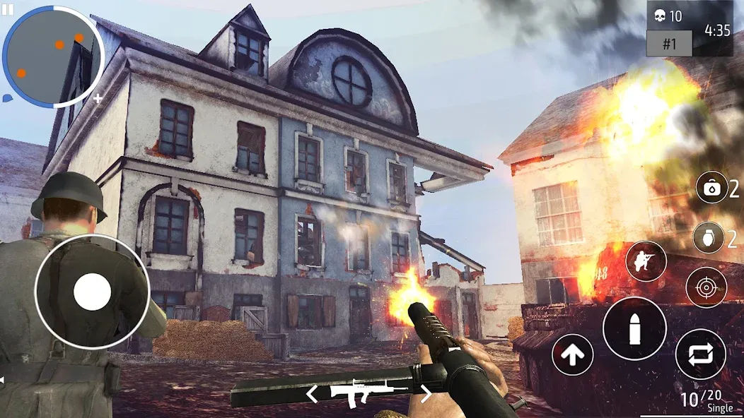 World War 2 Shooter offline (Мировая война 2 Стрелок)  [МОД Меню] Screenshot 1