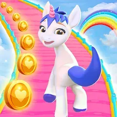 Взломанная Unicorn Kingdom: Running Games (Юникорн Кингдом)  [МОД Меню] - полная версия apk на Андроид