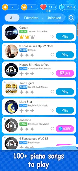 Magic Piano Music Tiles 2 (Магическое пианино Музыкальные плитки 2)  [МОД Menu] Screenshot 3