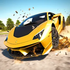 Взломанная Car Crash: 3D Mega Demolition (Кар краш)  [МОД Menu] - стабильная версия apk на Андроид