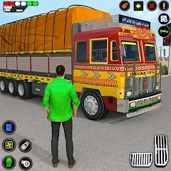 Скачать взломанную Indian Truck Drive Truck Games (Индийский грузовой симулятор)  [МОД Все открыто] - последняя версия apk на Андроид