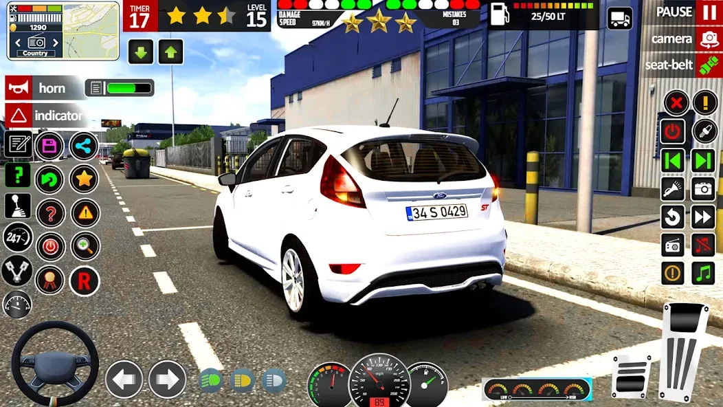 School Car Game 3d Car Driving  [МОД Много денег] Screenshot 3