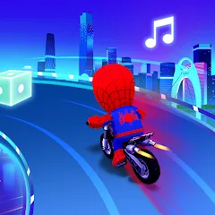 Взломанная Beat Racing:Car&Music game (Бит Кар Гонки игра музыки )  [МОД Много монет] - последняя версия apk на Андроид