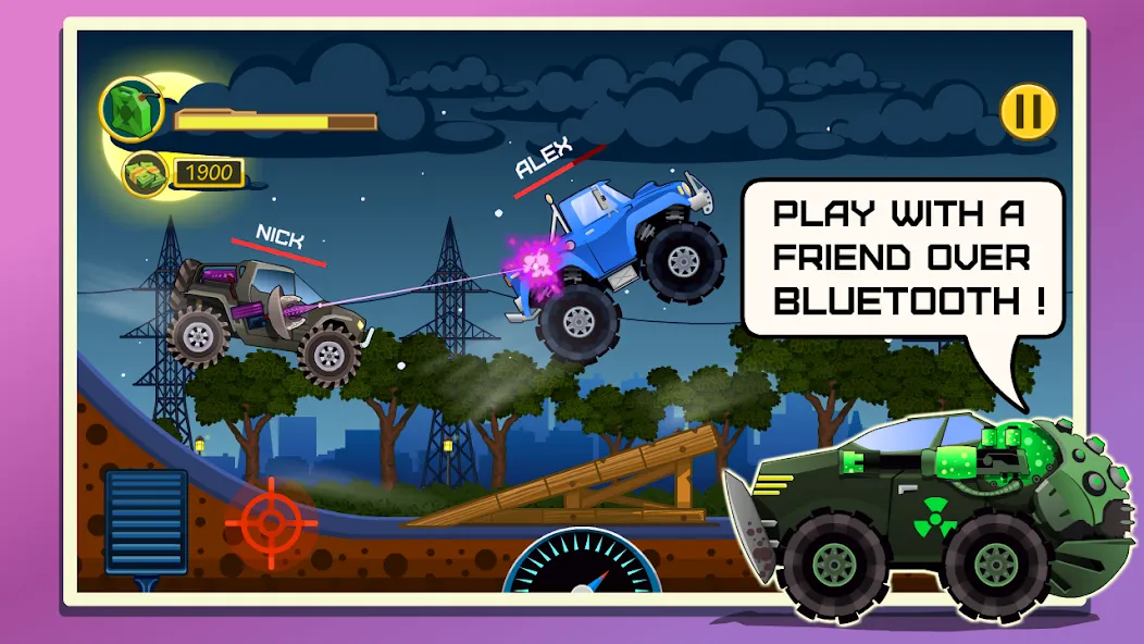 Mad Hill Racing: Bluetooth (Мад Хилл Рейсинг)  [МОД Меню] Screenshot 1