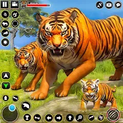 Скачать взлом Tiger Simulator Lion games 3D (Тигровый Симулятор Игр Льва 3D)  [МОД Бесконечные монеты] - стабильная версия apk на Андроид