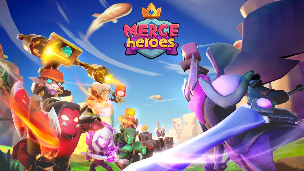 Merge Heroes: Tower Defense (Мердж Хероес)  [МОД Menu] Screenshot 1