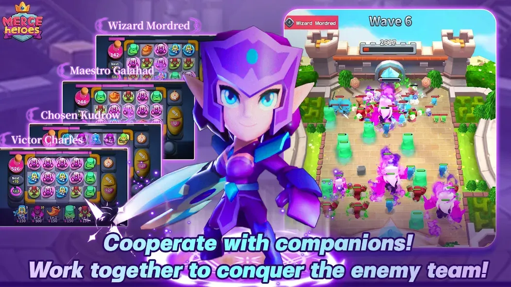 Merge Heroes: Tower Defense (Мердж Хероес)  [МОД Menu] Screenshot 3