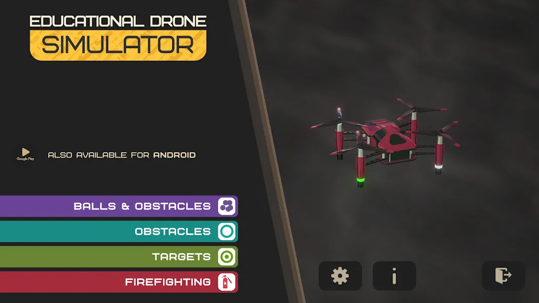 Edu Drone Simulator  [МОД Все открыто] Screenshot 1